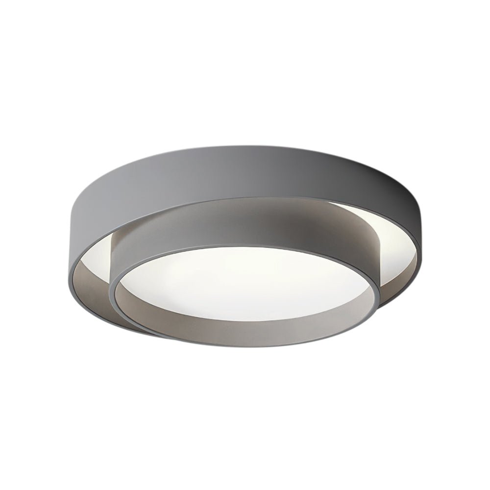 LED Flush Mount Ceiling Light 15 inch Round Metal Low Profile Fixture for Bedrooms Living Rooms Kitchens 1260 Lumens Energy Efficient Contem | Thomler