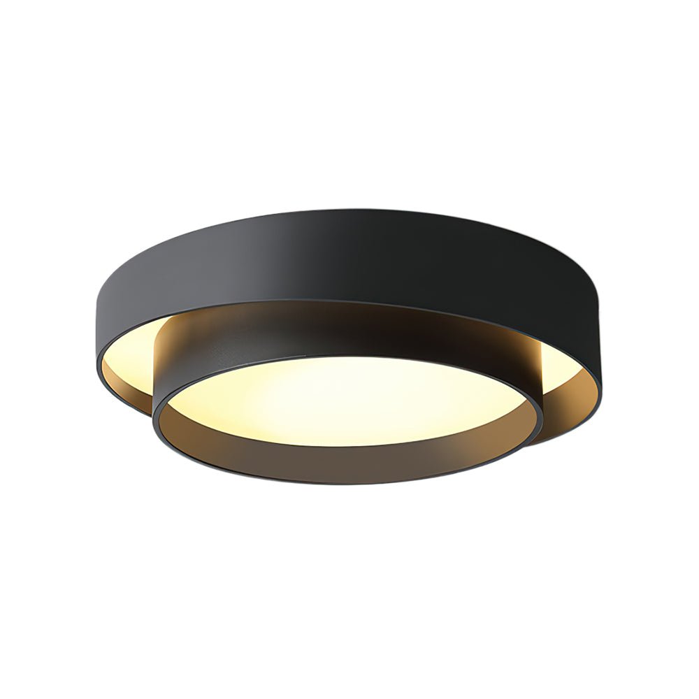 LED Flush Mount Ceiling Light 15 inch Round Metal Low Profile Fixture for Bedrooms Living Rooms Kitchens 1260 Lumens Energy Efficient Contem | Thomler