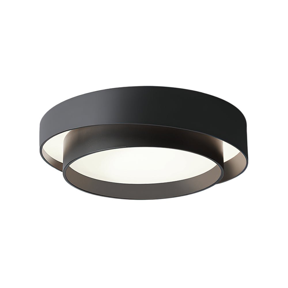 LED Flush Mount Ceiling Light 15 inch Round Metal Low Profile Fixture for Bedrooms Living Rooms Kitchens 1260 Lumens Energy Efficient Contem | Thomler