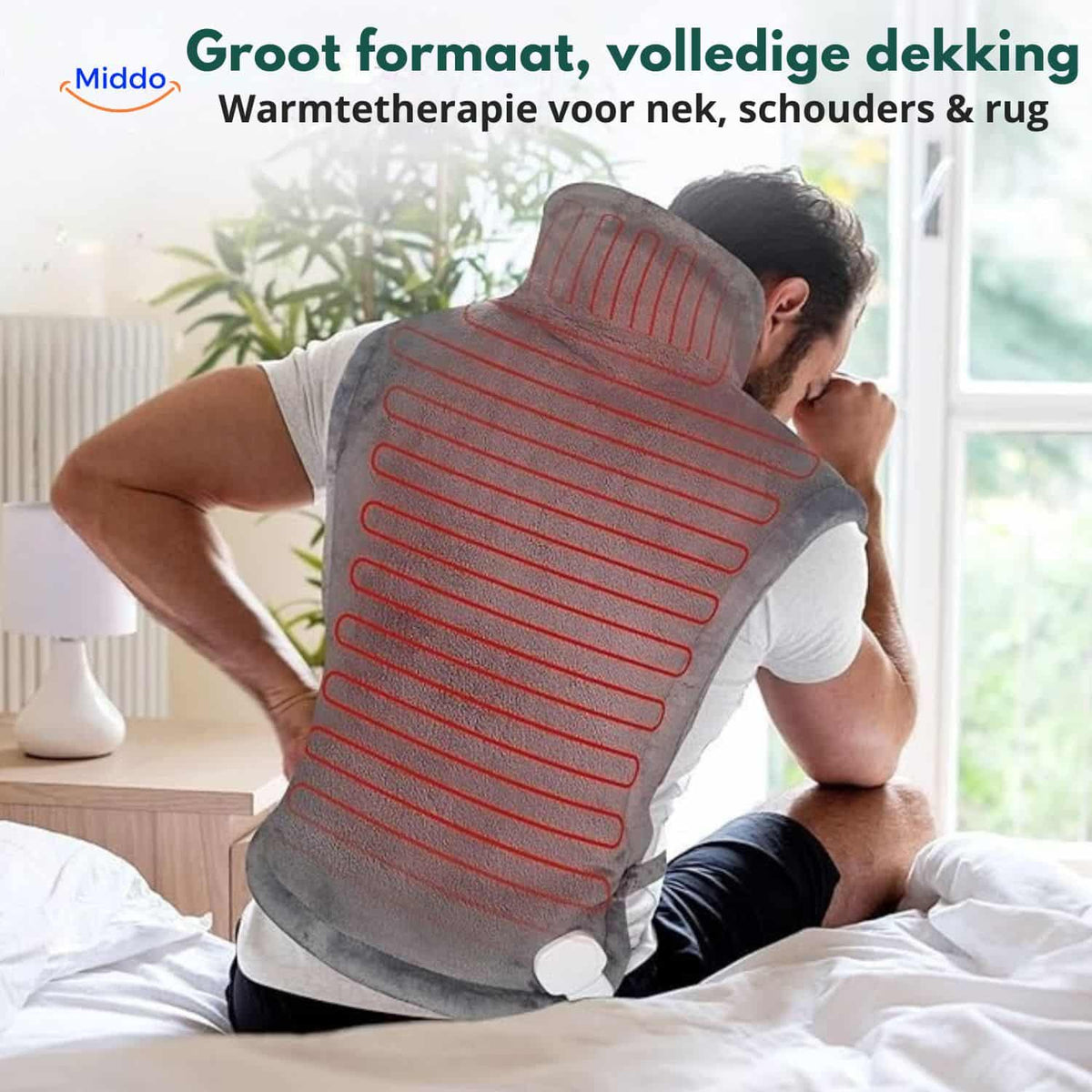 Electric Heated Neck & Shoulder Wrap with 9 Heat Settings and Auto Shutoff