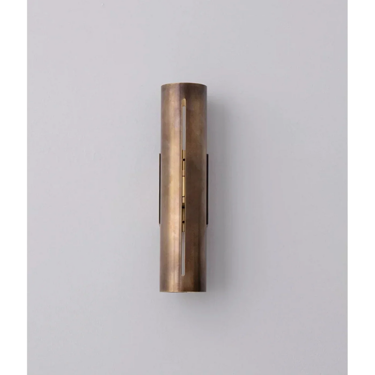 Copper Sconce Bronze Finish 14 in Vertical Slit Warm White Up Down Lighting for Hallways Bedrooms Contemporary Modern Indoor Metal Fixture | Thomler