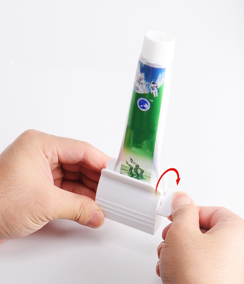 Dubbele tube-uitknijper voor pasta- en crèmeproducten – Afvalvrije dispenser voor badkamer- en toilettafelorganisatie – 2-delige set | Thomler