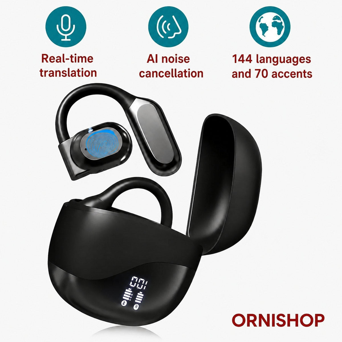 Auriculares traductores inteligentes: 144 idiomas en tiempo real