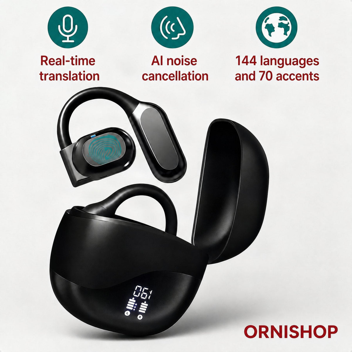 Auriculares traductores inteligentes: 144 idiomas en tiempo real