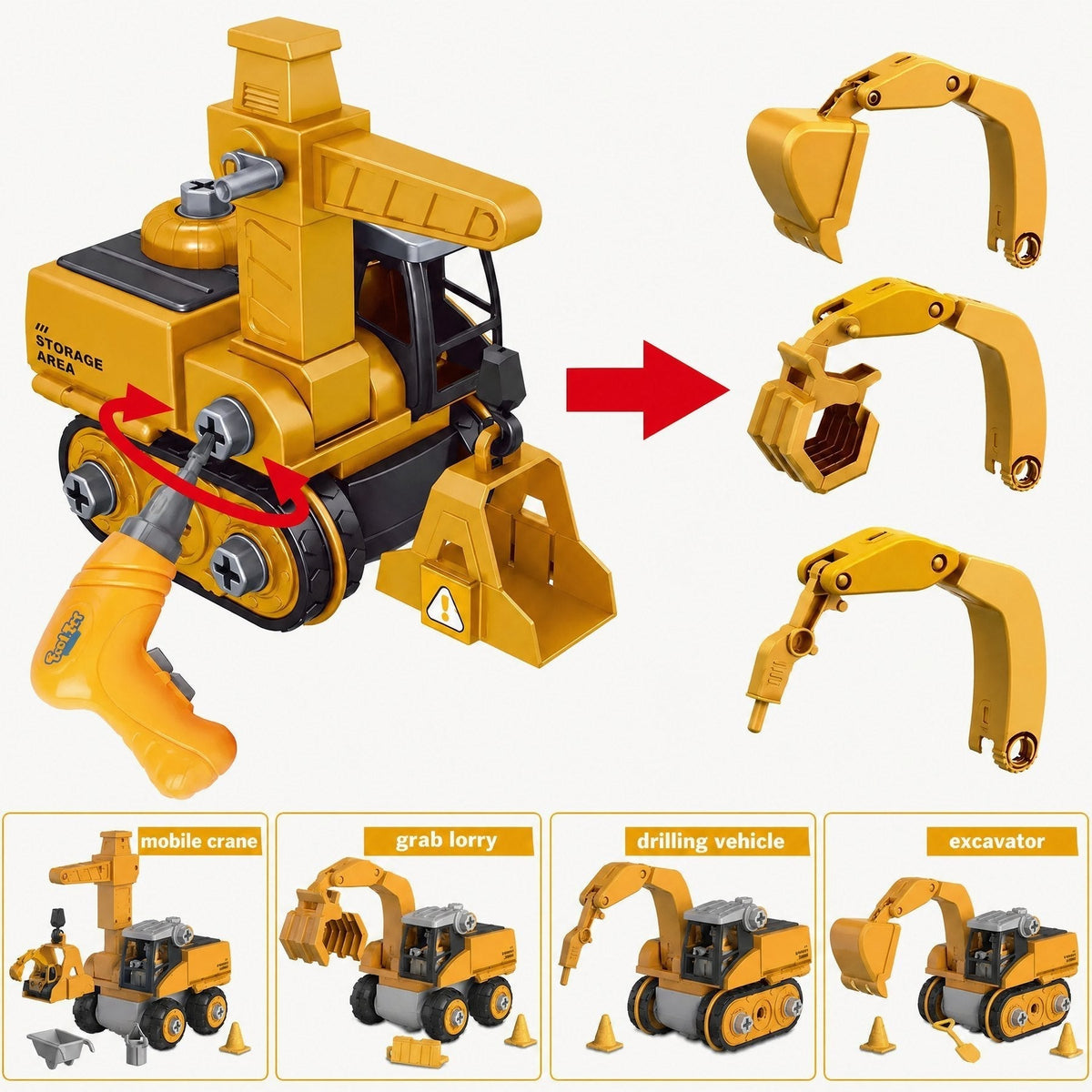 Set de Construcción para Ingenieros Junior – Kit Educativo Montessori para Niños – Tipo Meccano