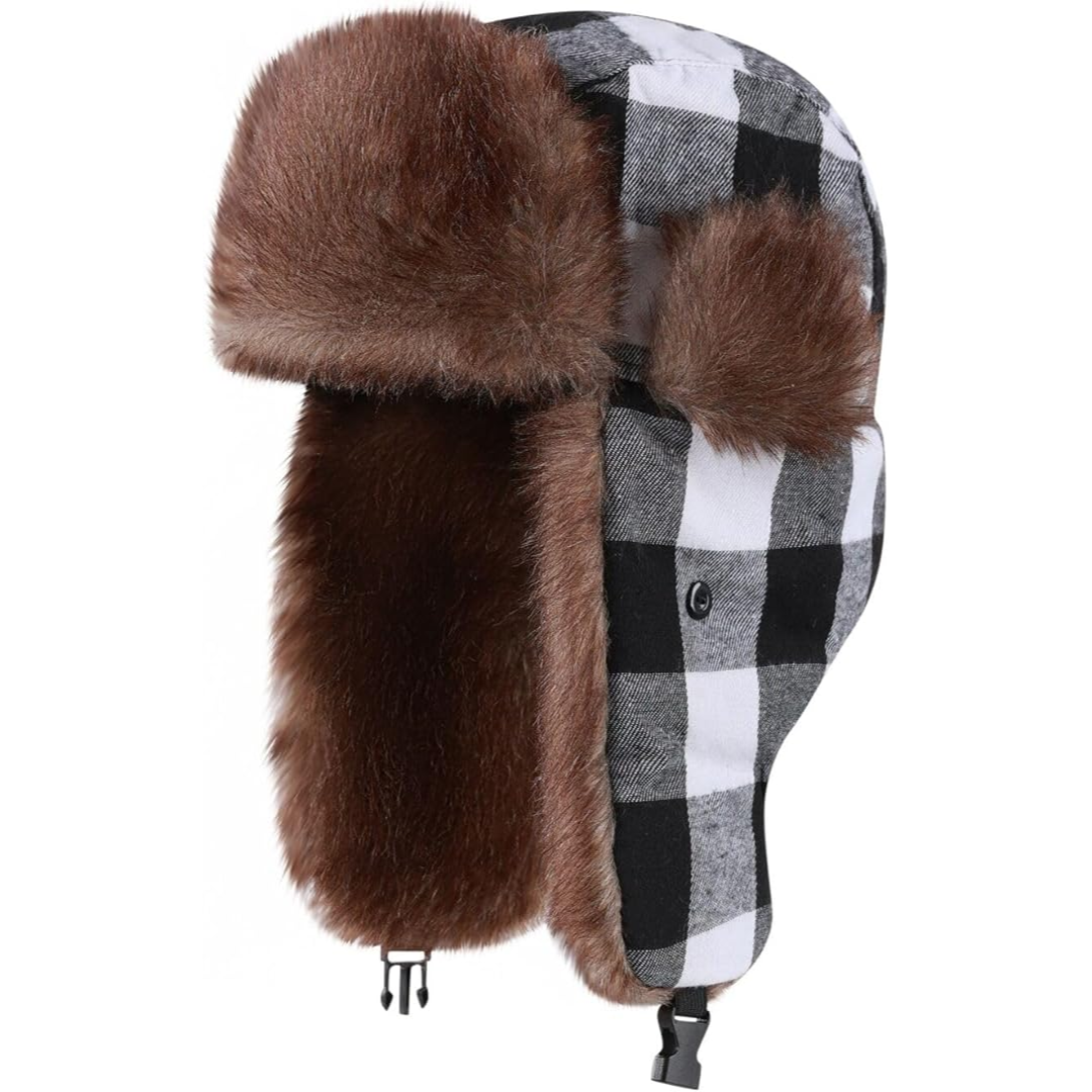 Aviator Wintermuts met Oorkleppen en Pluche Voering – Winddichte Hoofddeksels voor Koud Weer voor Dames & Heren, Wintersport, Wandelen, Skiën
