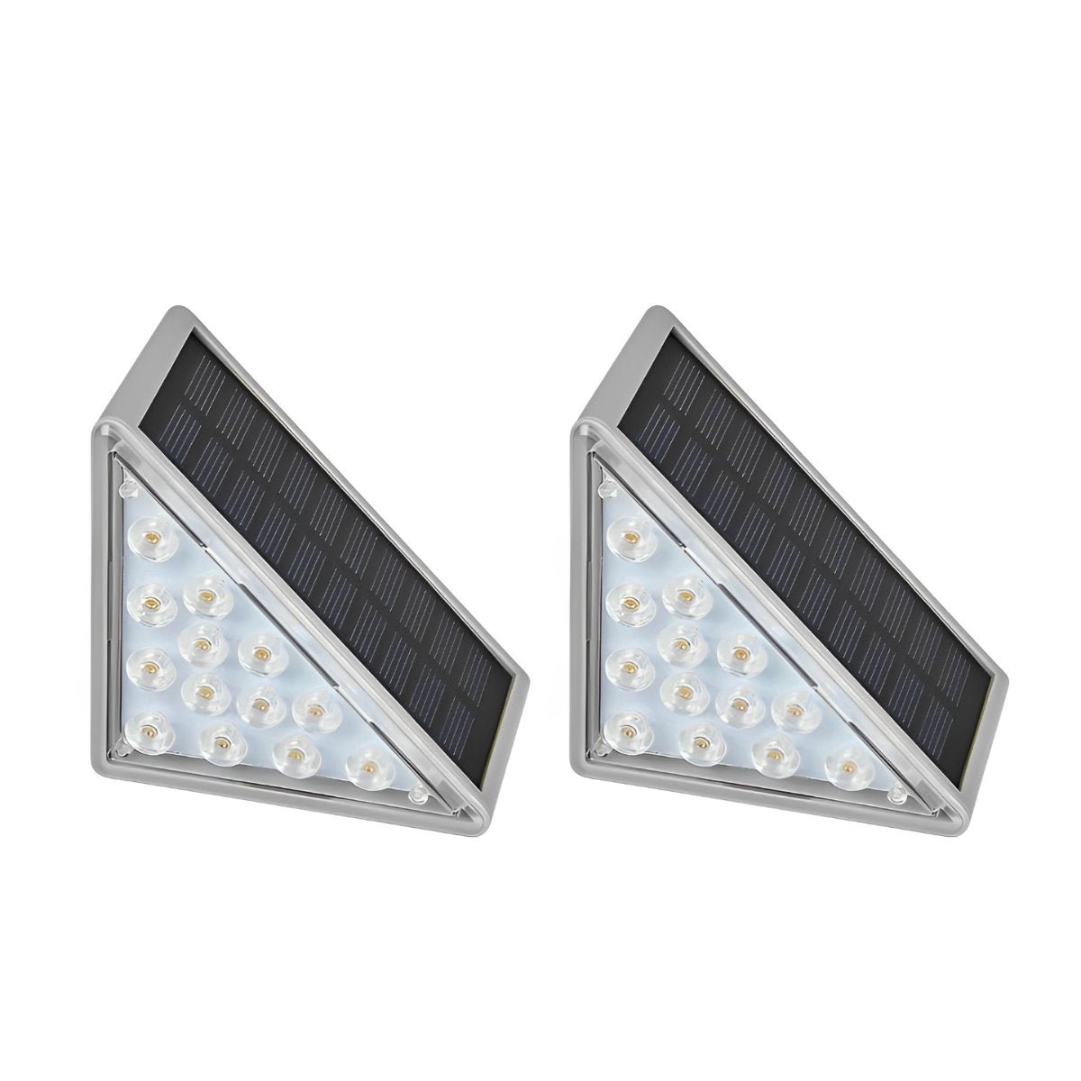 Solar-Treppenleuchte mit Bewegungsmelder für Außentreppen, Wege & Terrassen – Kompaktes 7,1-cm-Dreiecksdesign mit warm- & kaltweißem Licht – Wasserdicht IP65 | Thomler