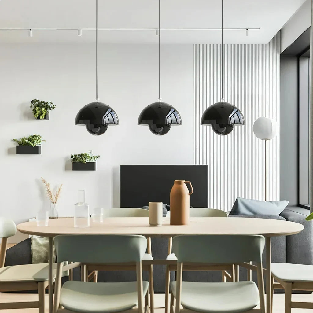 Globe Plafondlamp 10 Inch Metalen Hanglamp voor Keukeneiland Eetkamer Moderne Industriële Hangende Bol Kroonluchter Verstelbaar Snoer | Thomler