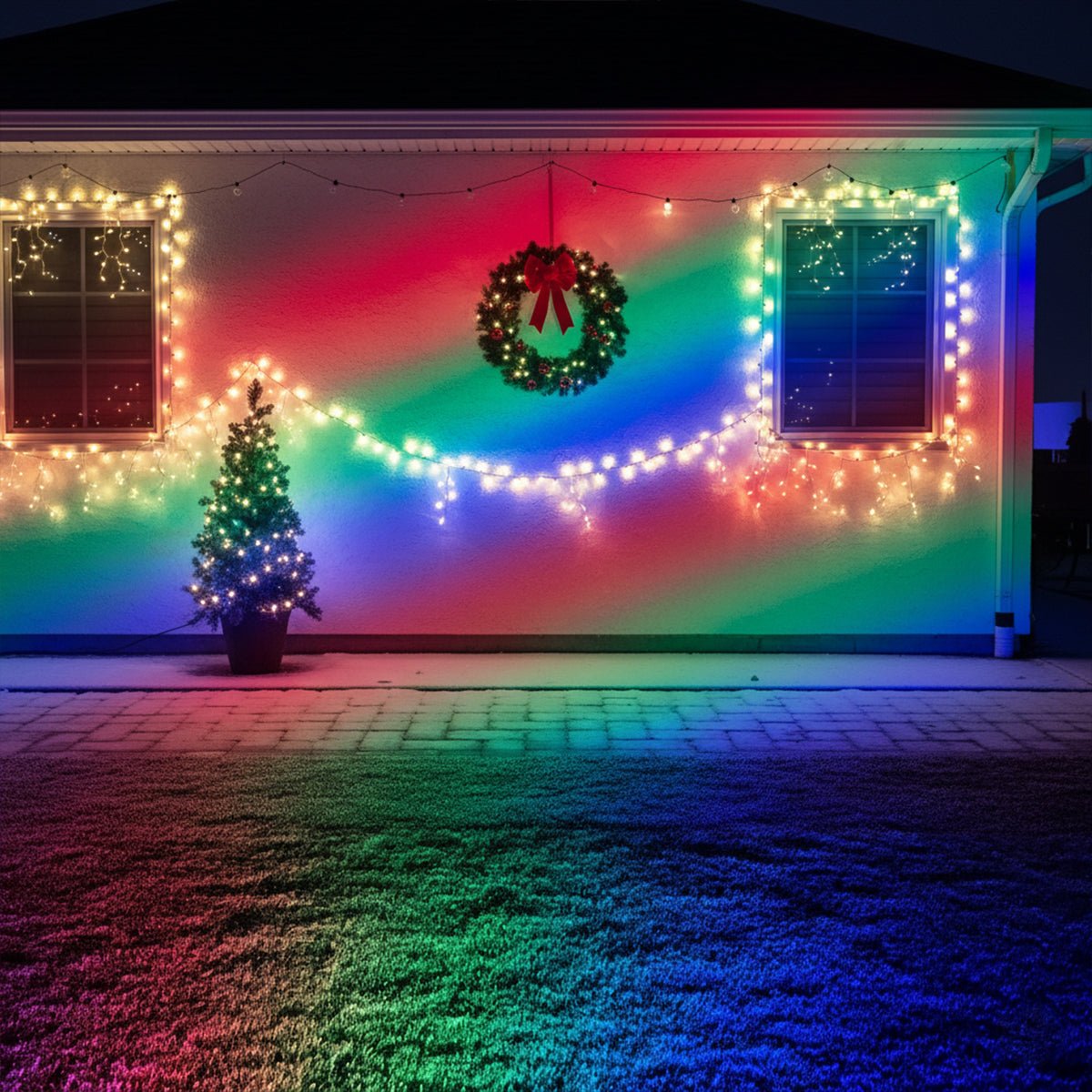 50W Farbwechsel-LED-Fluter für Gärten, Terrassen & Fassaden – ferngesteuerter RGB-Gartenstrahler mit Wetterschutz | Thomler