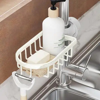 Shower Caddy Organizer for Showerhead – Stainless Steel Hanging Basket with Drainage Grid for Soap, Shampoo & Bath Essentials | Thomler