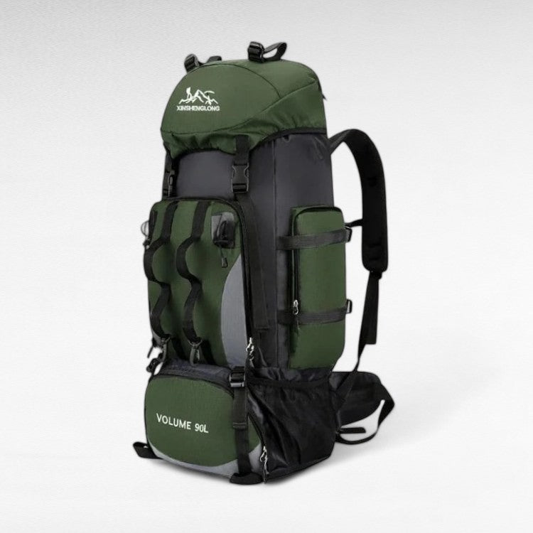 90-Liter Lightweight Water-Resistant Hiking Backpack for Multi-Day Trips