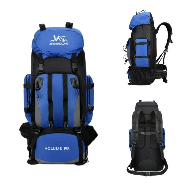 90-Liter Lightweight Water-Resistant Hiking Backpack for Multi-Day Trips