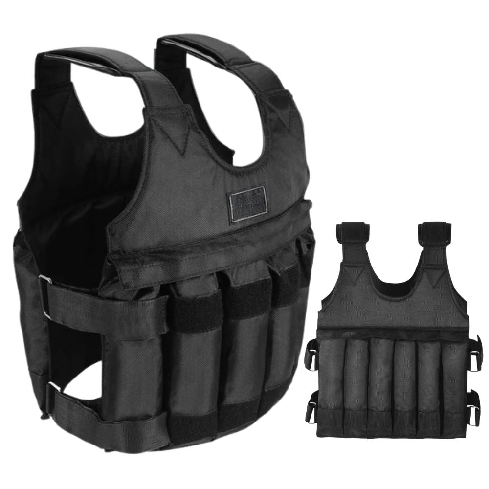 Chaleco con peso ajustable de 110 libras para entrenamiento, unisex