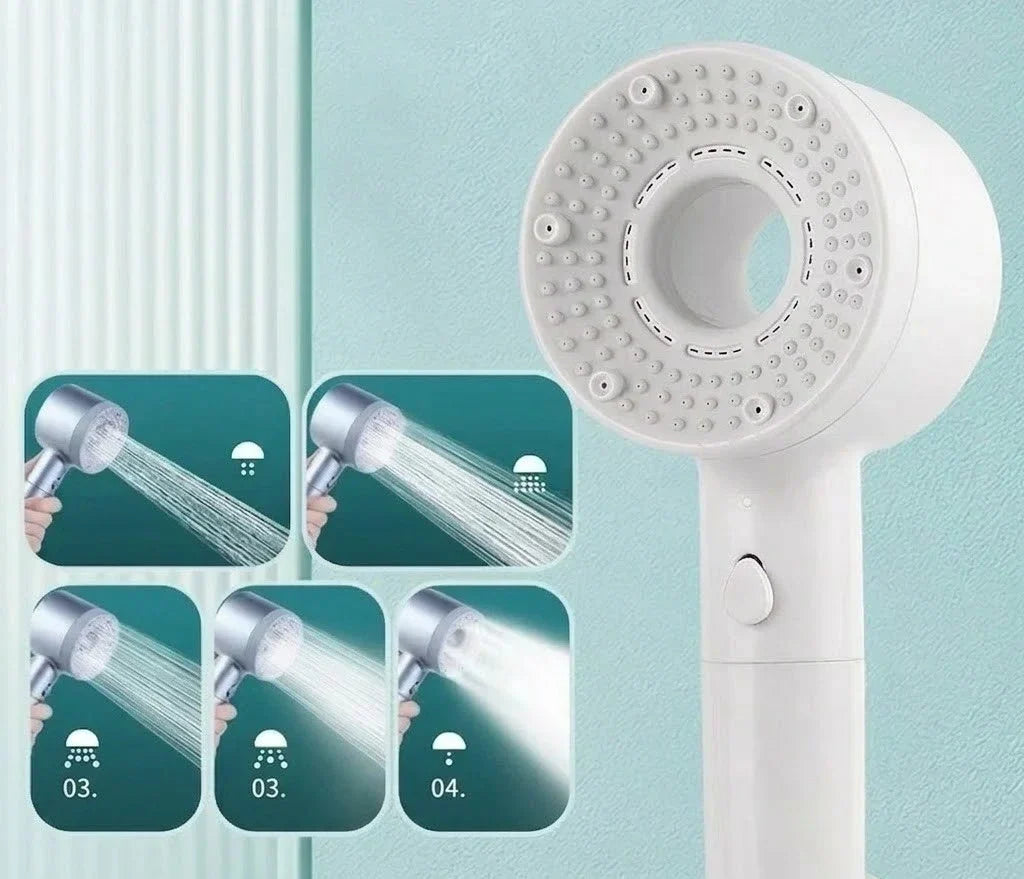 Handdouche met 5 instelbare straalstanden en verchroomde afwerking voor moderne badkamers | Thomler
