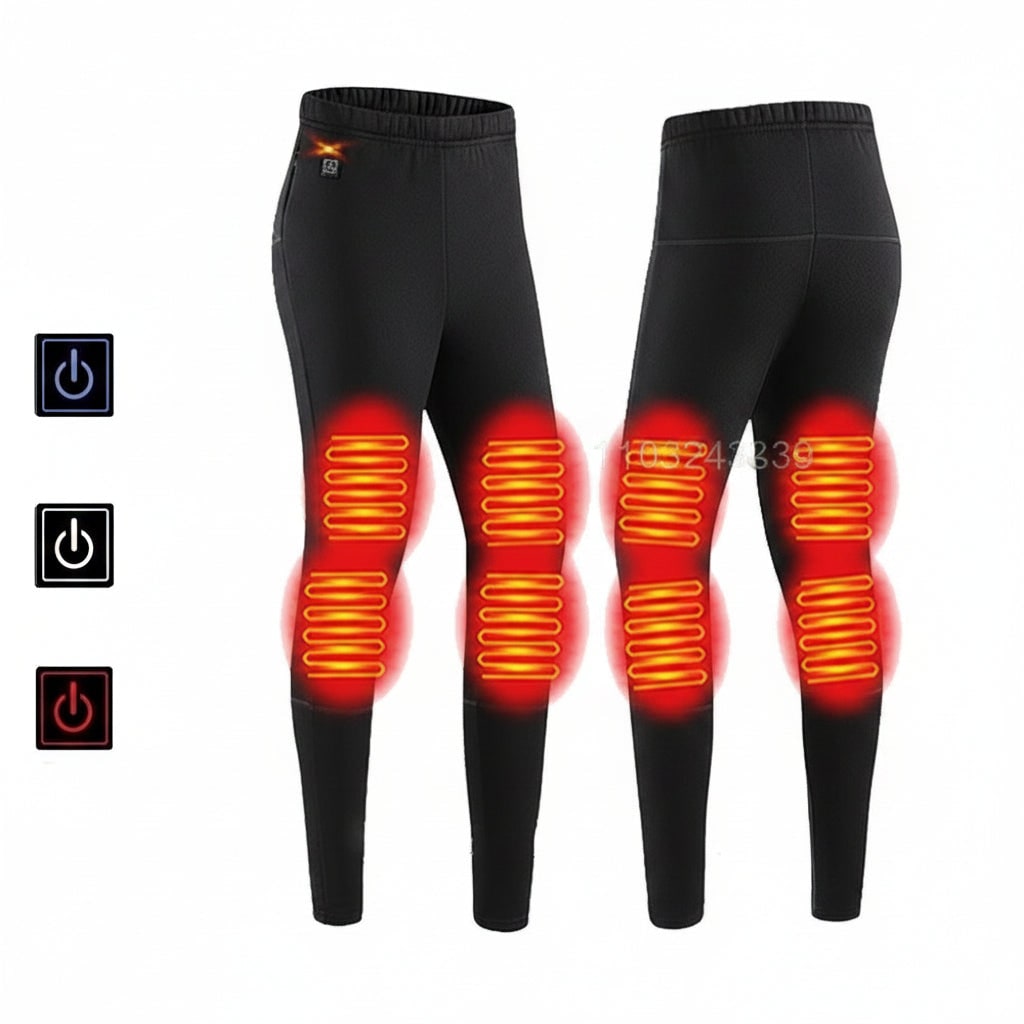 Electric Heated Base Layer Set with 3-Mode Temperature Control for Cold Weather