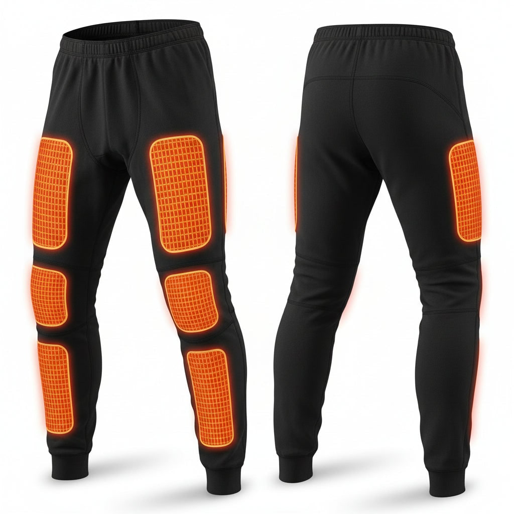 Electric Heated Base Layer Set with 3-Mode Temperature Control for Cold Weather