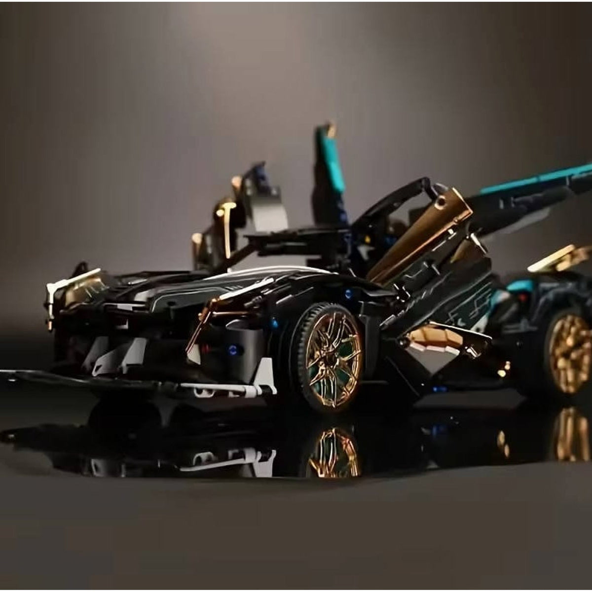 V12-modelauto bouwset met werkende besturing en vering