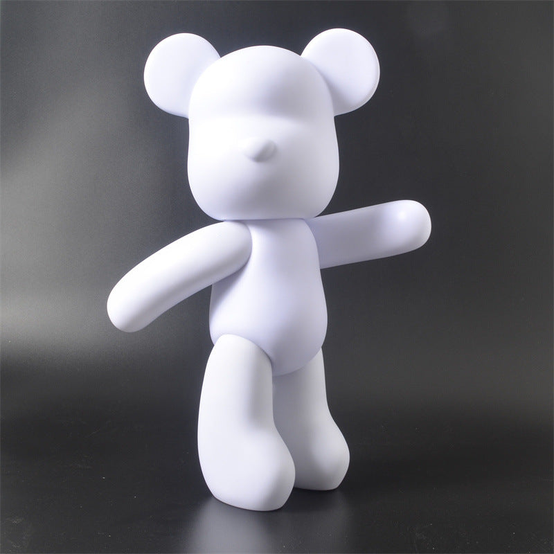 DIY Paint-Your-Own Vinyl Bear Art Kit – Creative Home Decor Craft Activity for Kids & Adults – Includes Bear Figure, 3 Acrylic Paints