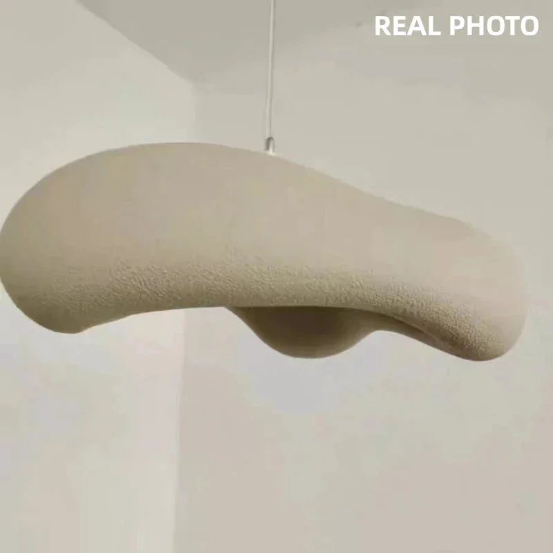 Strukturierte Deckenleuchte aus Kunstharz, 9 Zoll, mattschwarz, skulpturale Hängeleuchte für Kücheninsel, Esstisch, minimalistisch, organische Form, verstellbares Kabel | Thomler