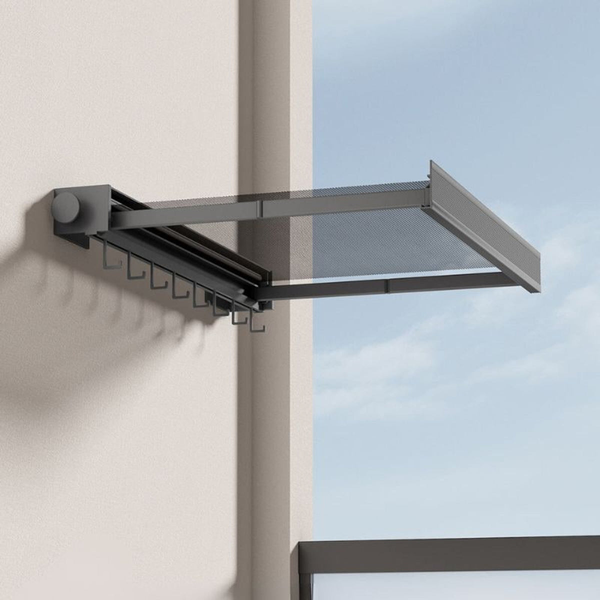 Wall Mounted Clothes Rack With Smart Space-Saving Design