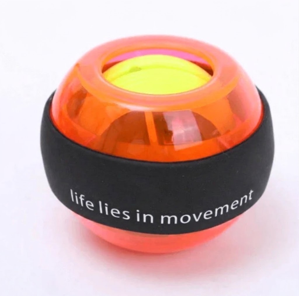 Gyroscopic Grip Trainer Ball with LED Lights – Portable Wrist & Forearm Exerciser
