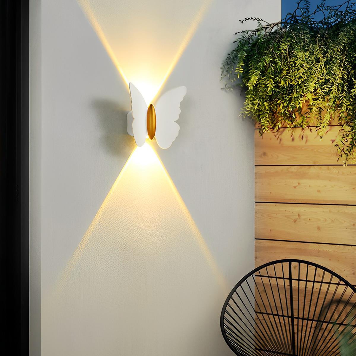 LED Aluminum Exterior Sconce 6-Inch Decorative Coastal & Nature Motif Fixture for Walkways, Porches & Yards
