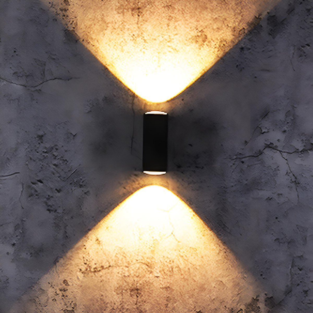 Outdoor-LED-Wandleuchte, Doppelstrahl, wasserdichtes Aluminiumgehäuse für Außenbereich, Eingang, Veranda, Terrasse, Garage, moderne architektonische Beleuchtung 3,5× | Thomler