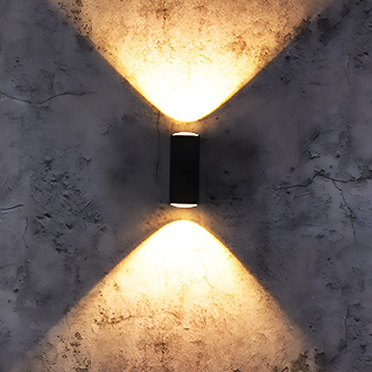 Outdoor-LED-Wandleuchte, Doppelstrahl, wasserdichtes Aluminiumgehäuse für Außenbereich, Eingang, Veranda, Terrasse, Garage, moderne architektonische Beleuchtung 3,5× | Thomler