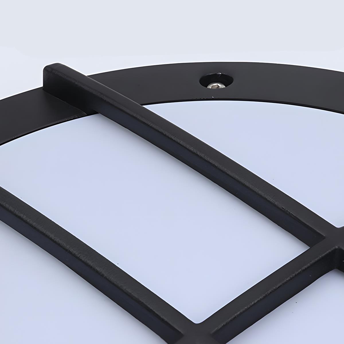 Wetterfeste LED-Wandleuchte für den Außenbereich, rund, 28 cm, 3000K, sanftes Licht, für Eingangsbereiche, Gärten, Terrassen, Wege, architektonische Akzente, Aluminium, IP65-zertifiziert, M