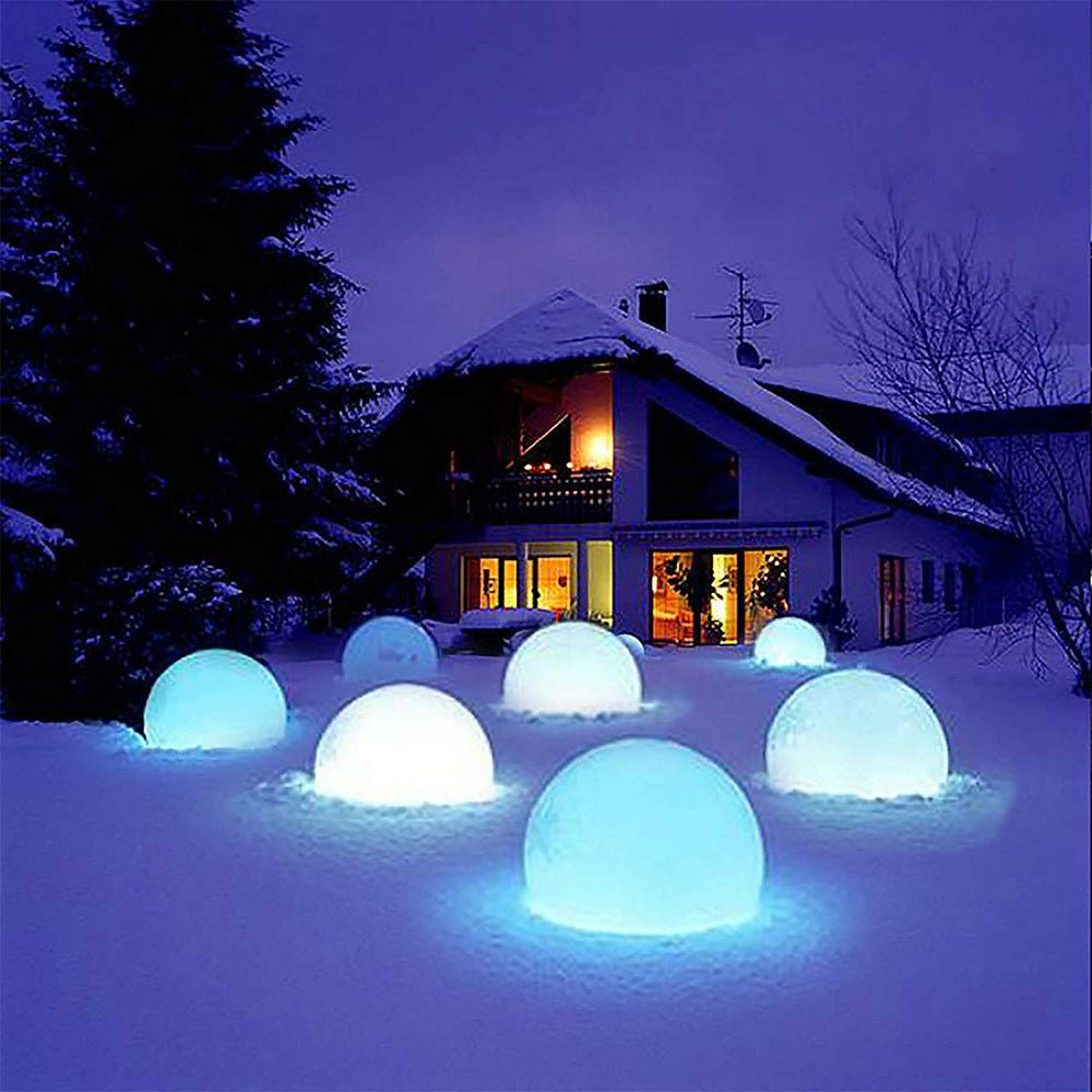 Solar-aangedreven bolvormige lantaarn met afstandsbediening - 16-kleuren LED, waterdicht IP65, schemersensor, draadloos oplaadbaar voor in de tuin | Thomler