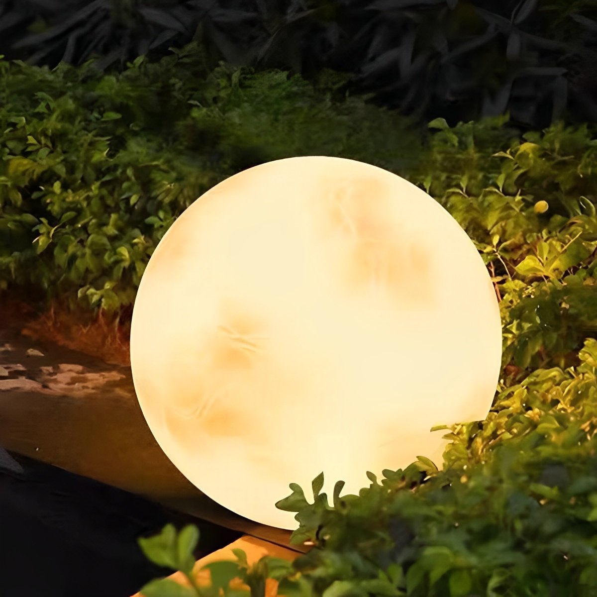 Solar-Globus-Leuchte 11,8 Zoll Harz-Kugel für Hof, Weg, Gartendekoration, warmweißes LED, wasserdichte Außenbeleuchtung, Terrasse, Rasen, Landschaftsgestaltung | Thomler