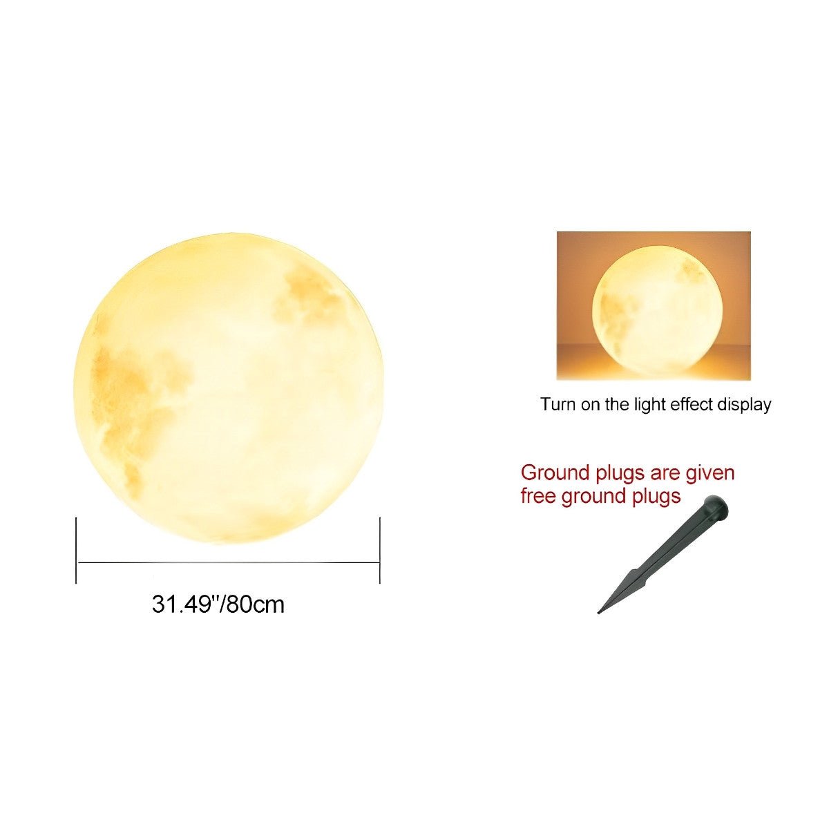 Solar-Globus-Leuchte 11,8 Zoll Harz-Kugel für Hof, Weg, Gartendekoration, warmweißes LED, wasserdichte Außenbeleuchtung, Terrasse, Rasen, Landschaftsgestaltung | Thomler