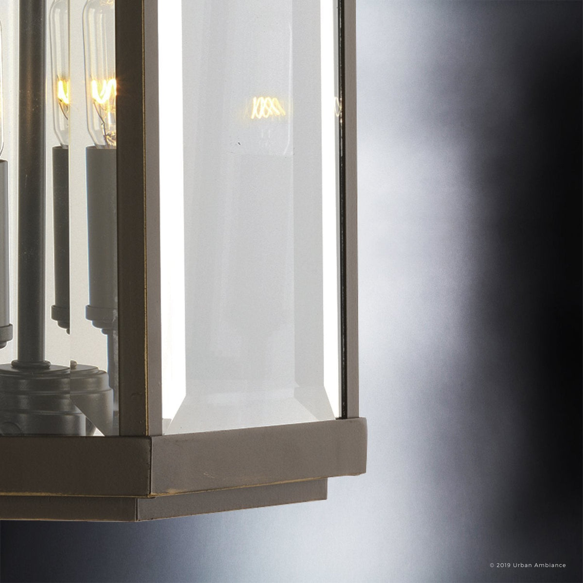 Outdoor Sconce Light 22 Inch Bronze Finish Exterior Lantern Fixture with Beveled Glass for Entryway Patio Porch House Facade Traditional Col | Thomler