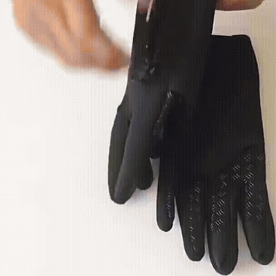 Cold-Weather Bike Gloves with Touch-Sensitive Fingertips & Thermal Fleece Lining