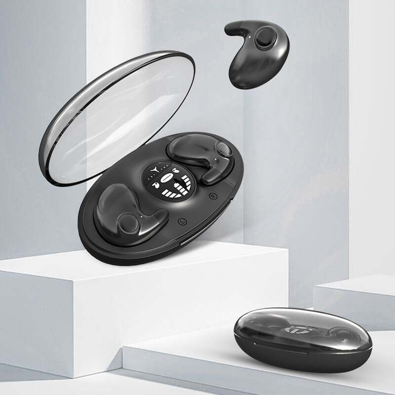 Auriculares inalámbricos para dormir: auriculares ligeros IPX5 con Bluetooth 5.3 para quienes duermen de lado y llamadas manos libres