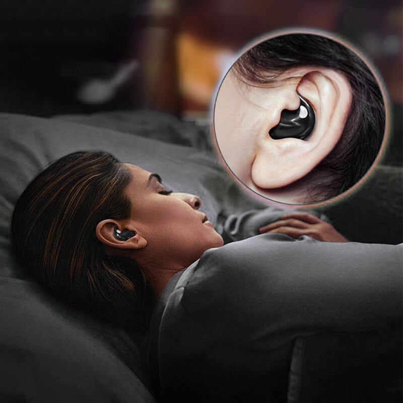 Auriculares intrauditivos ultradelgados para dormir de lado: audio inalámbrico Bluetooth 5.3 diseñado para la comodidad nocturna y los viajes | Thomler