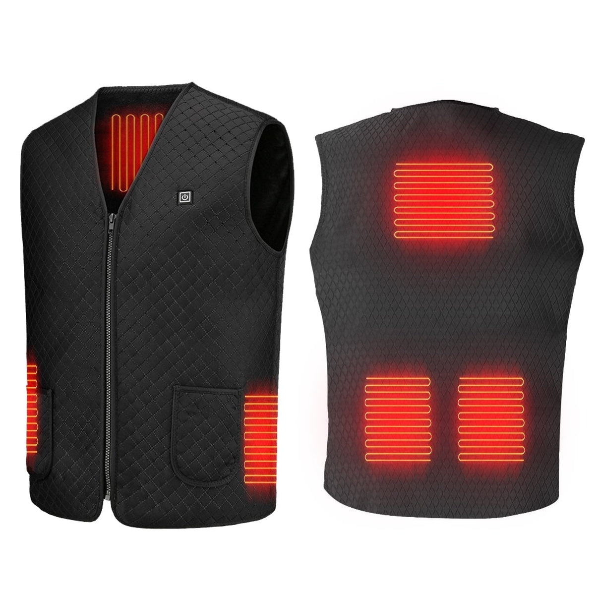 Women Heated Vest With Diamond Quilted Slim Fit And USB Rechargeable Design