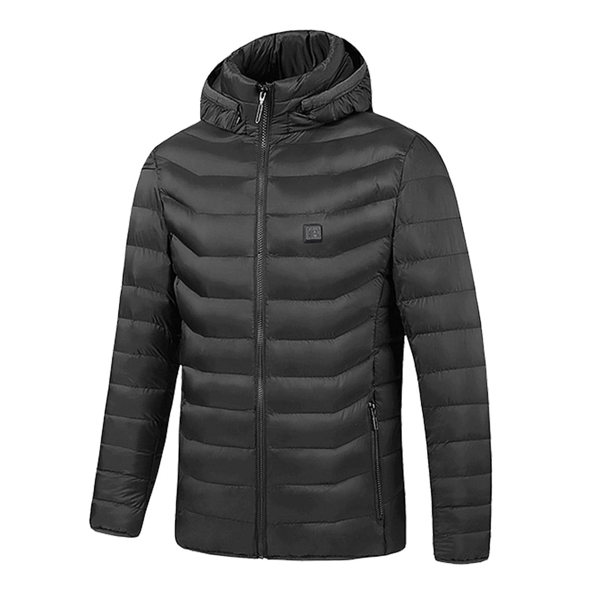 Chaqueta térmica para mujer, abrigo tipo plumífero eléctrico con control de potencia en el pecho y elementos calefactores integrados