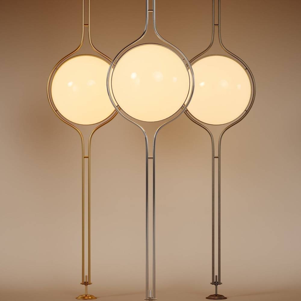 Spannbare Lichtsäule 249-279 cm hohe Acryl-Turmlampe für Wohnzimmer Studio Eingangsbereich, dekorative Stehleuchte mit stimmungsvollem Licht | Thomler